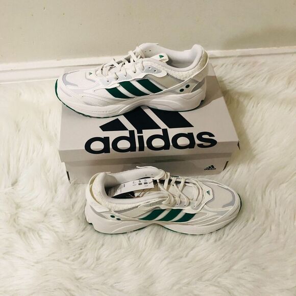 Adidas Sportwear Men's Spiritain 2000‎ Shoes Core White Grey Green Size M9W10 - Picture 4 of 10
